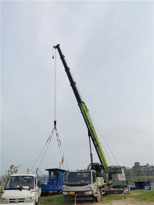 静宁县桥梁建设吊装案例
